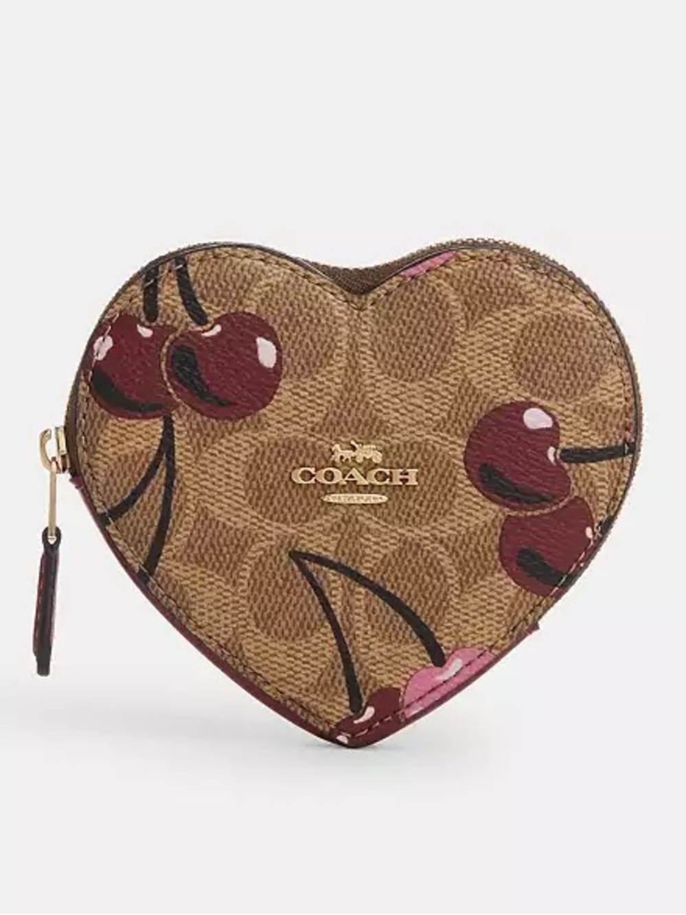 Coach Cherry Coin Zip Pouch